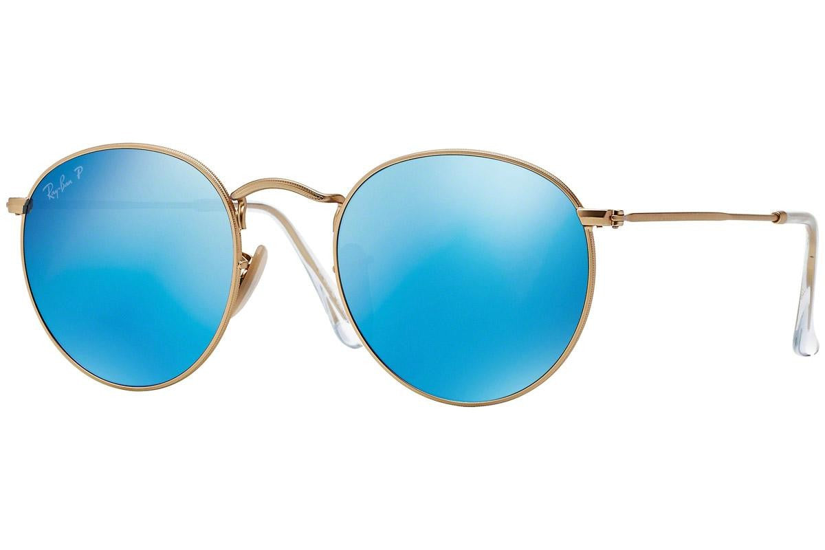 RayBan Round Metal Flash Lenses RB3447 112/4L Polarized
